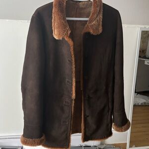 Danier Brown Shearling Coat